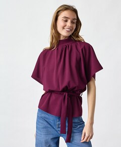Dames top bordeaux
