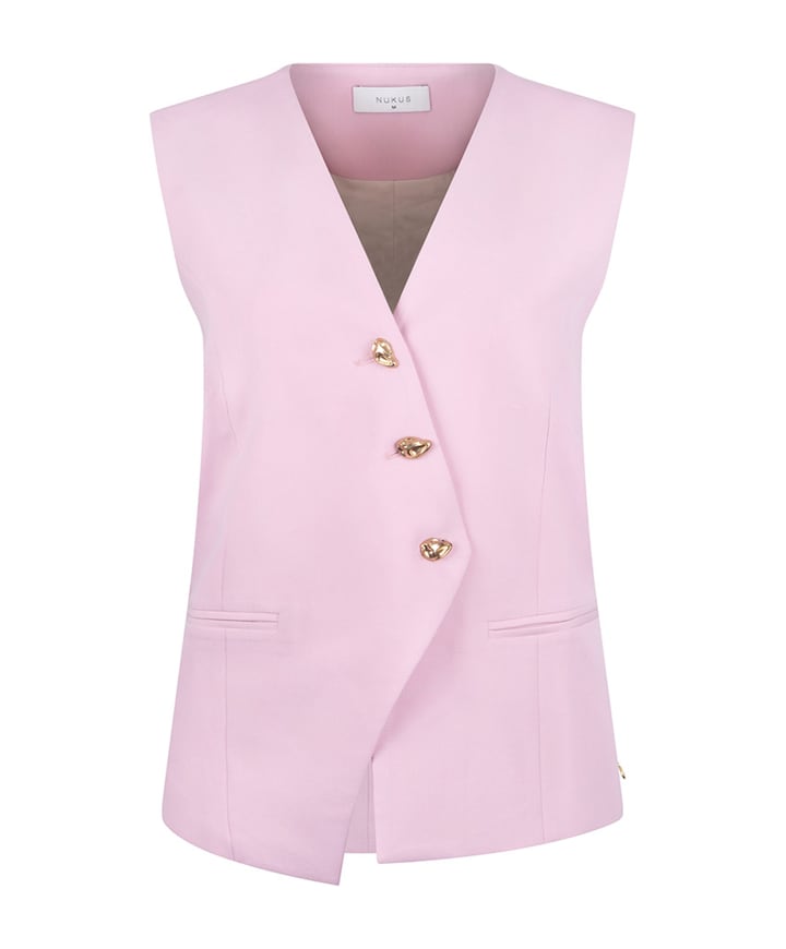 Dames gilet roze