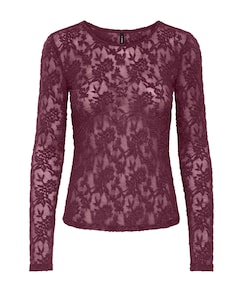 Dames top bordeaux