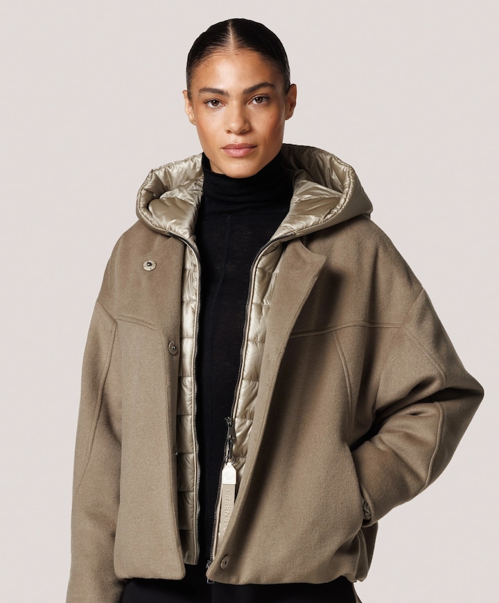 Dames jas beige