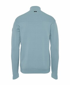 Heren trui met rits blauw