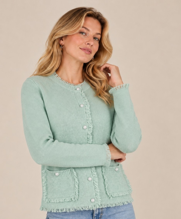 Dames vest groen