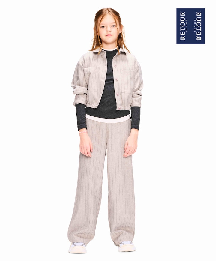 Meisjes vest grijs