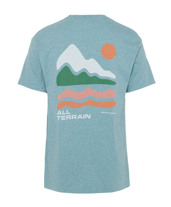 Heren T-shirt blauw