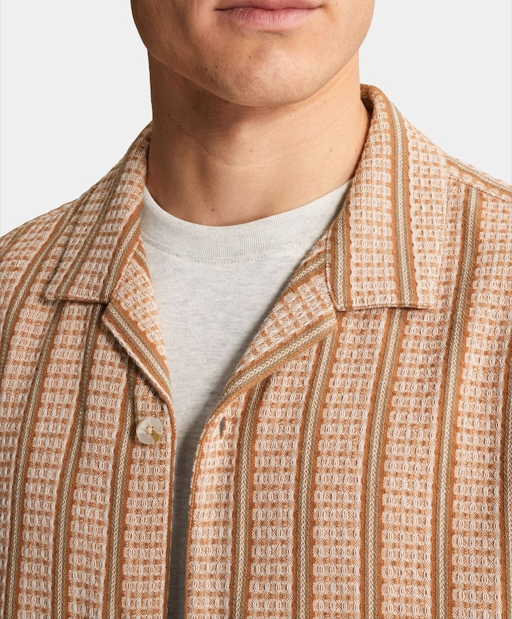Heren overshirt oranje