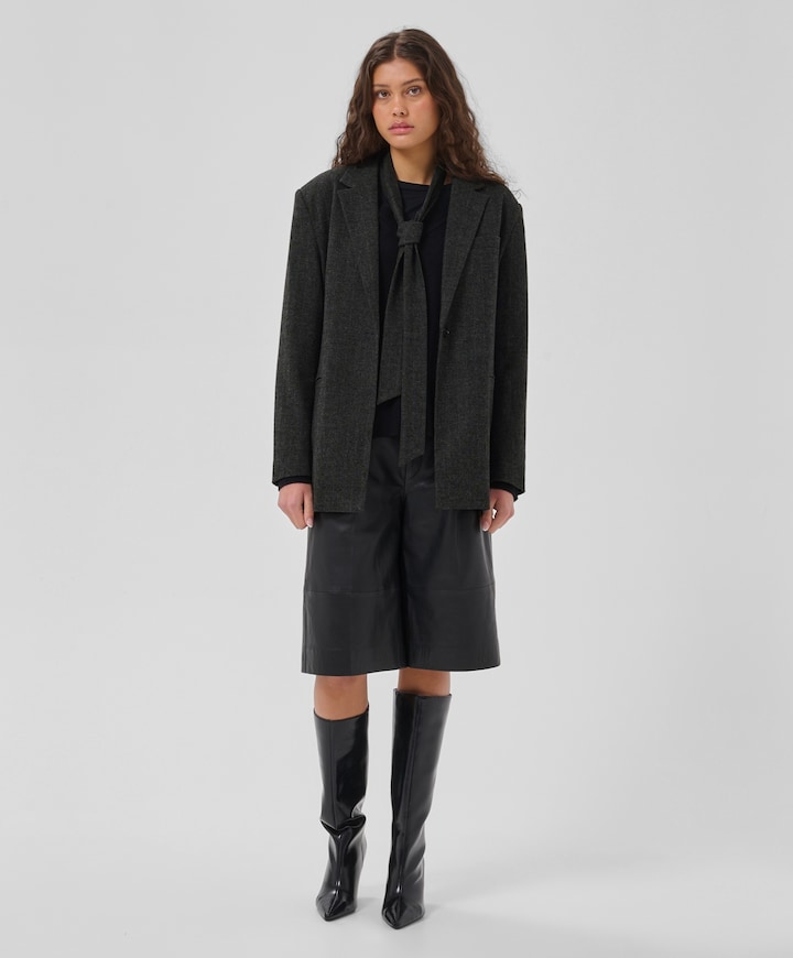 Dames blazer grijs