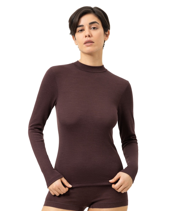 Dames T-shirt bordeaux