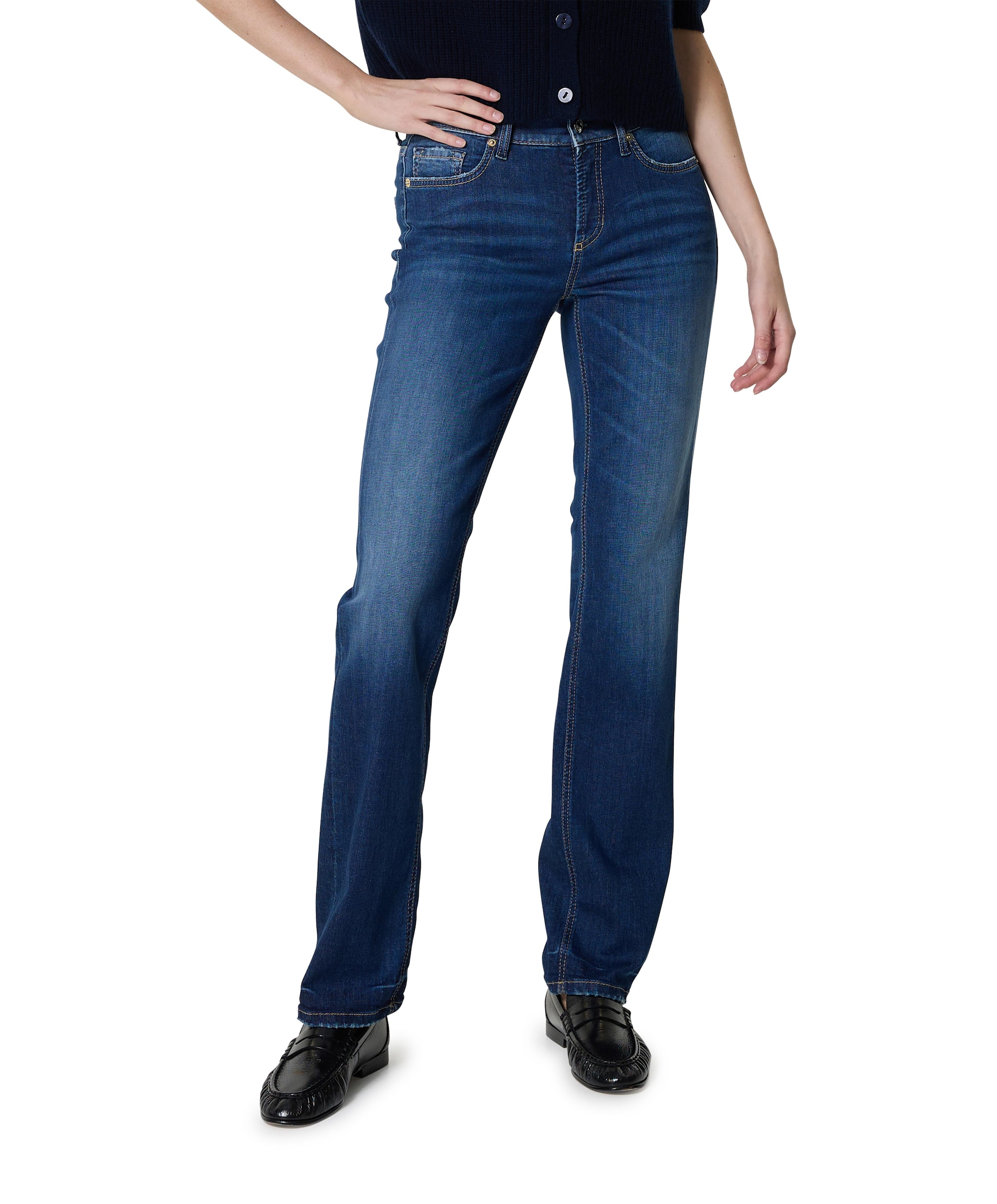 Piper long dames jeans blauw