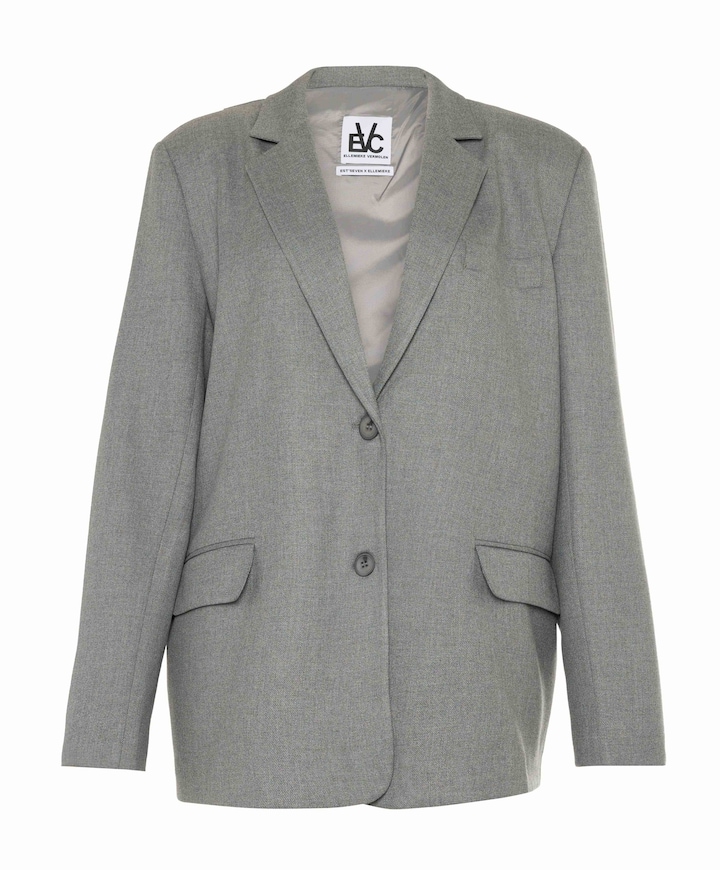 Dames blazer grijs