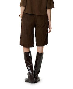 Suede culotte bruin