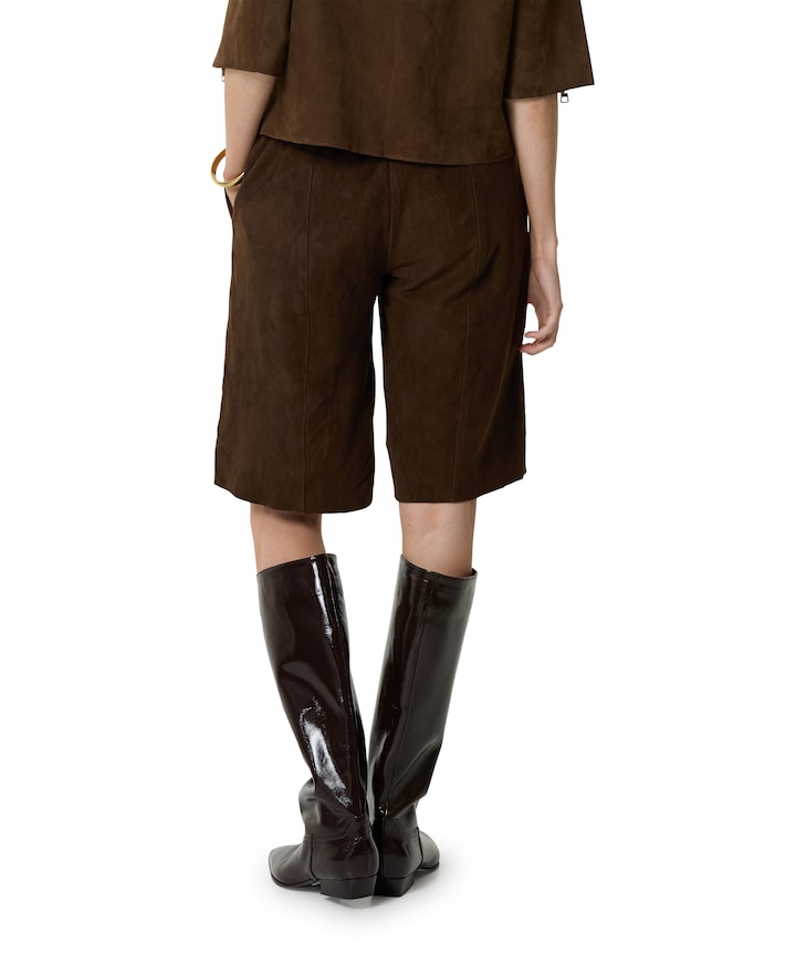 Suede culotte bruin