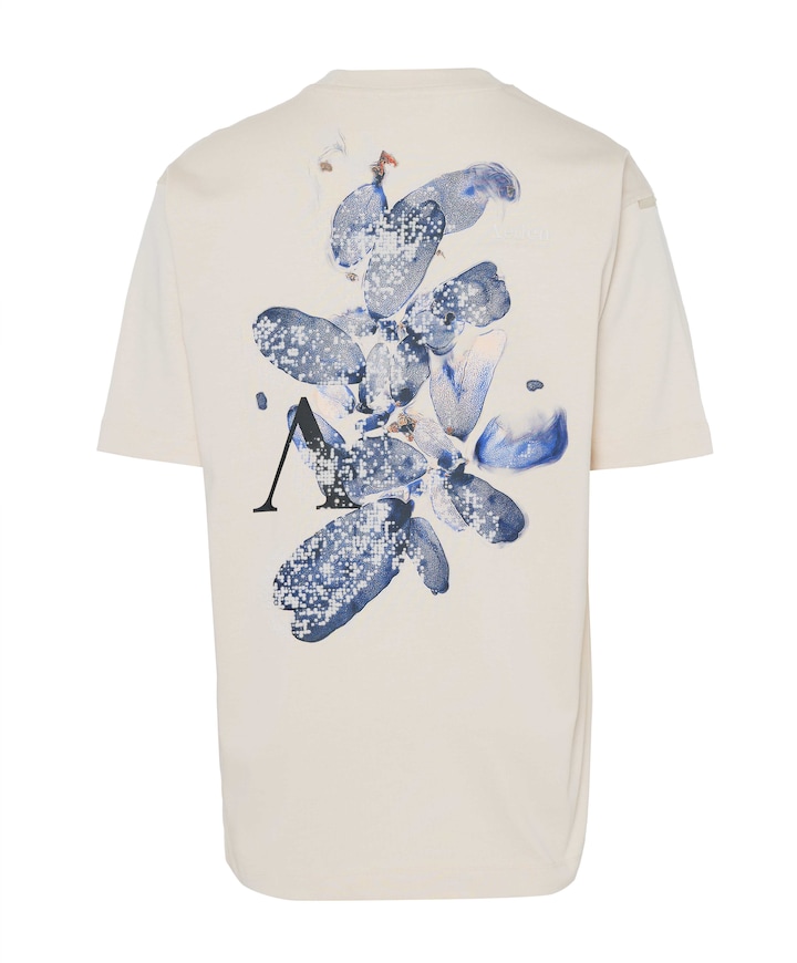 Heren T-shirt ecru