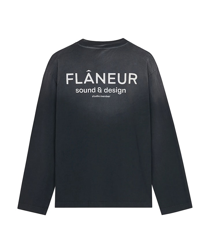 Heren longsleeve zwart