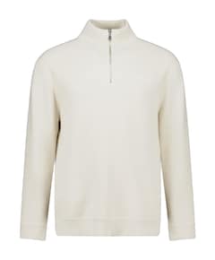 Heren trui met rits beige