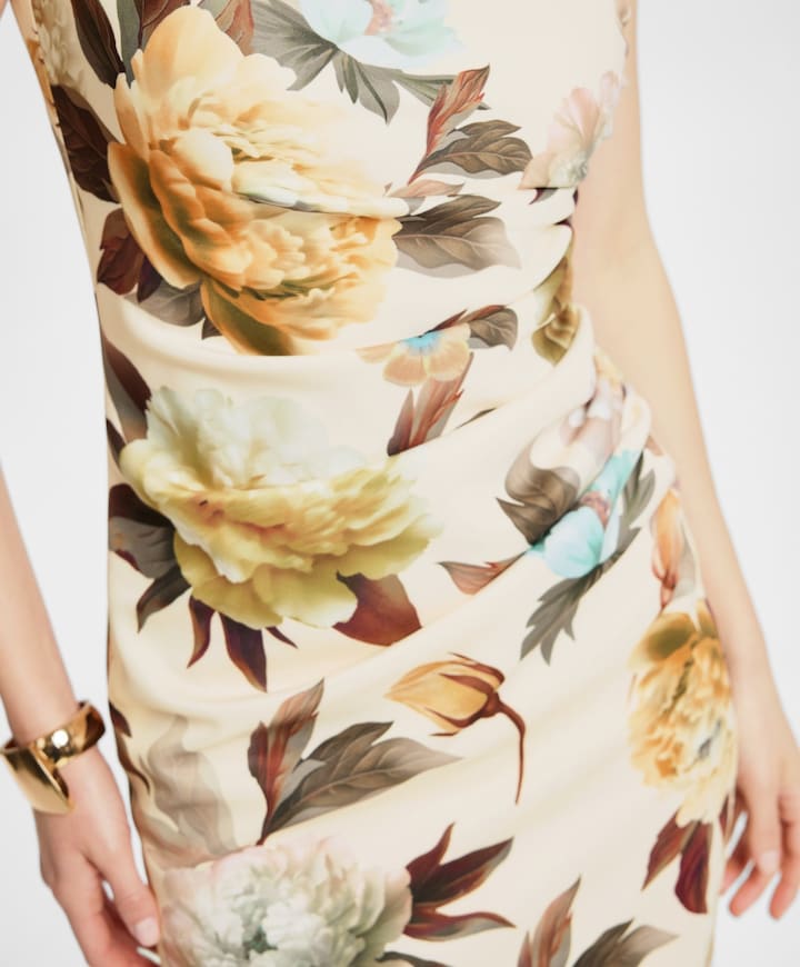 Dames jurk beige
