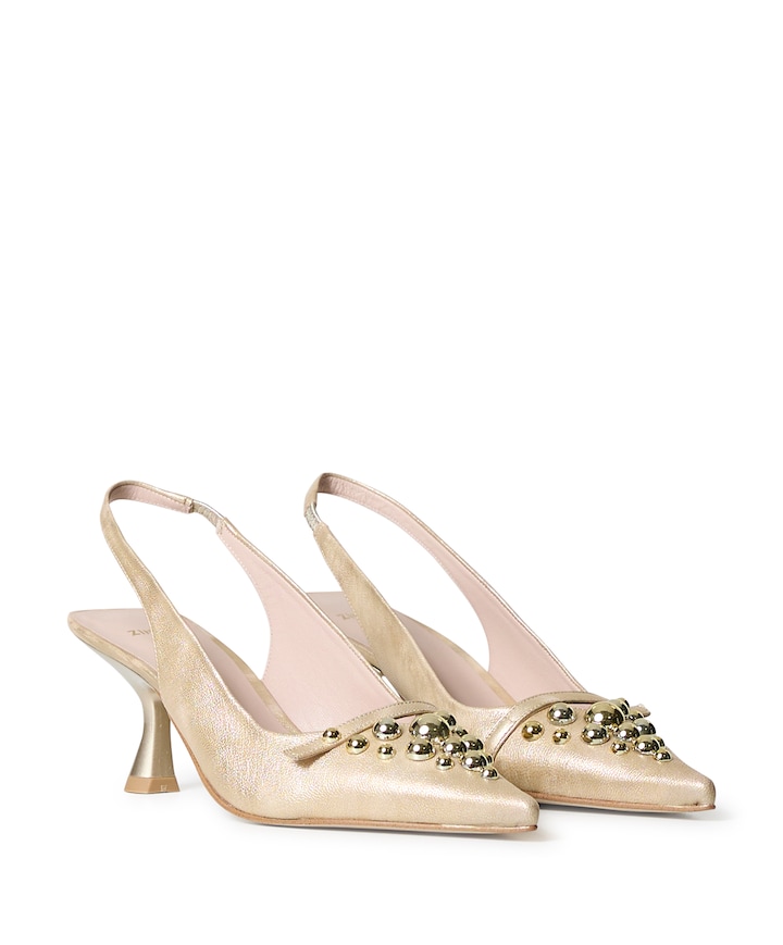 dames slingbacks goud