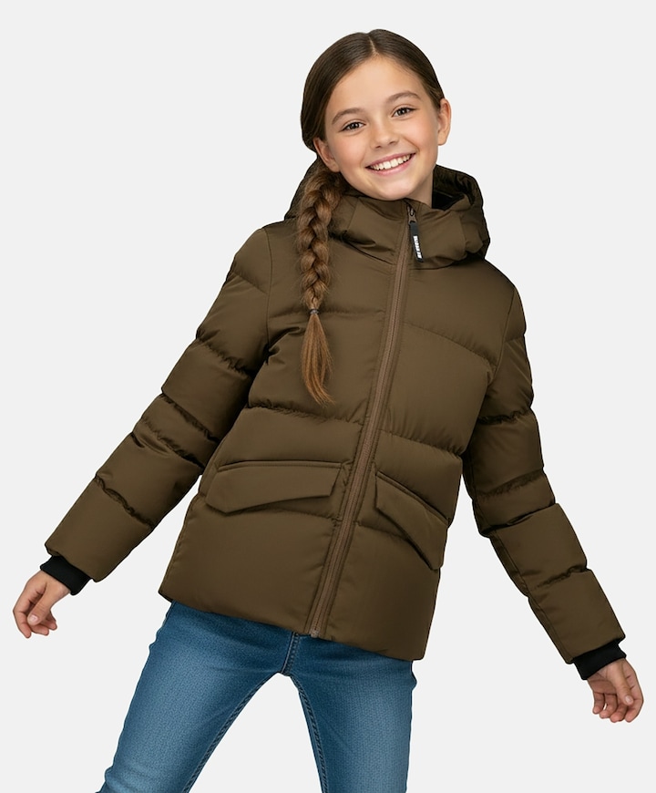 Meisjes jas bruin