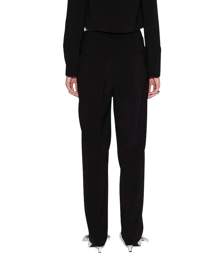 Polena straight broek zwart