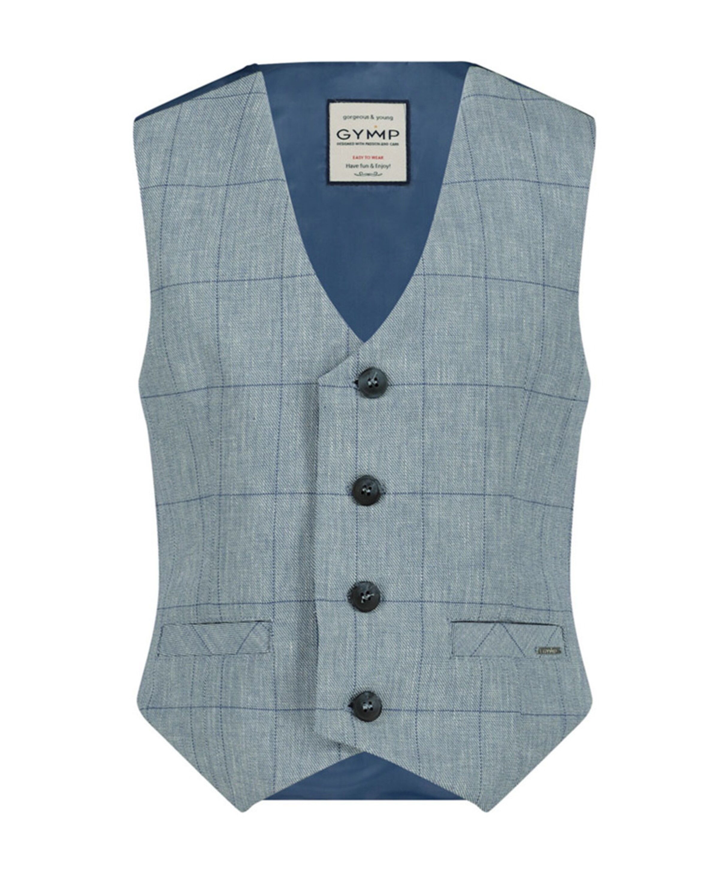 Jongens gilet blauw