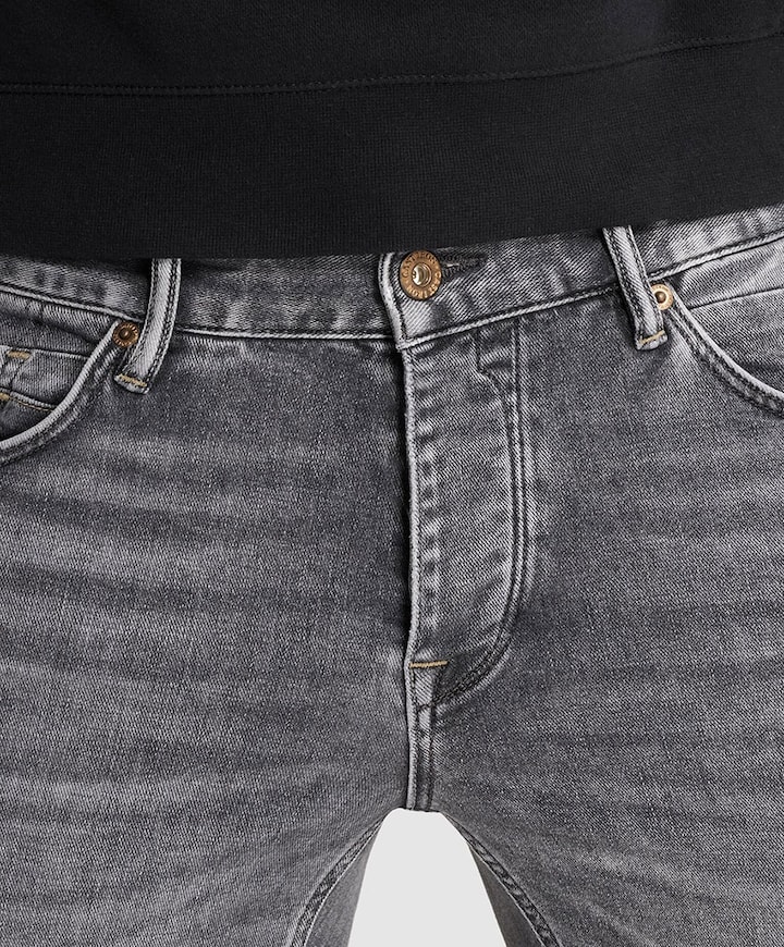 RISER SLIM MEDIUM COAL GREY heren jeans grijs