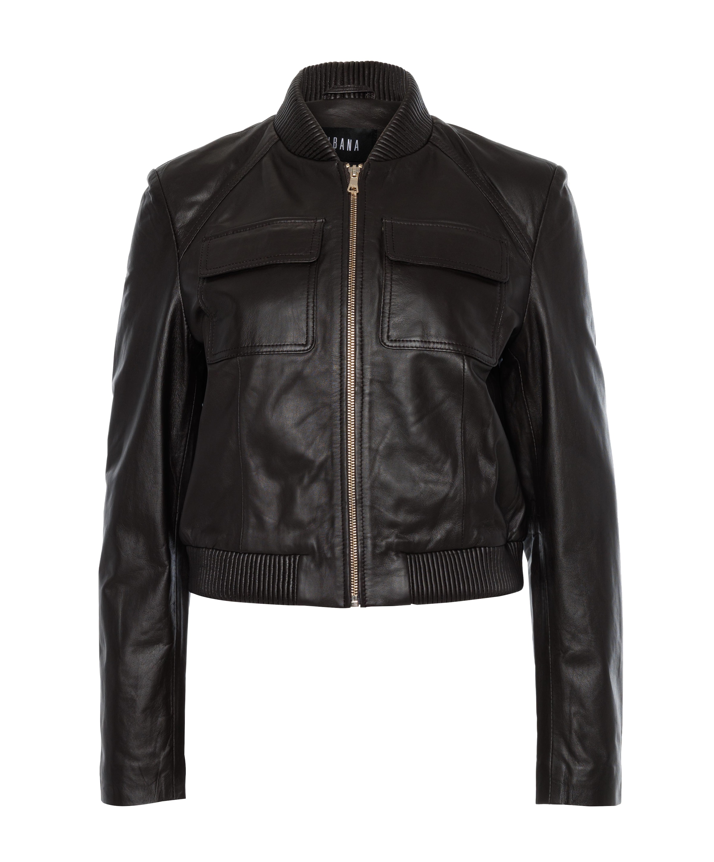 Dames leren jas bruin