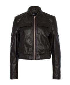 Dames leren jas bruin