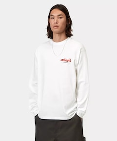 Heren longsleeve wit