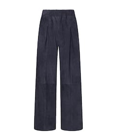 Paylin Suede dames broek blauw