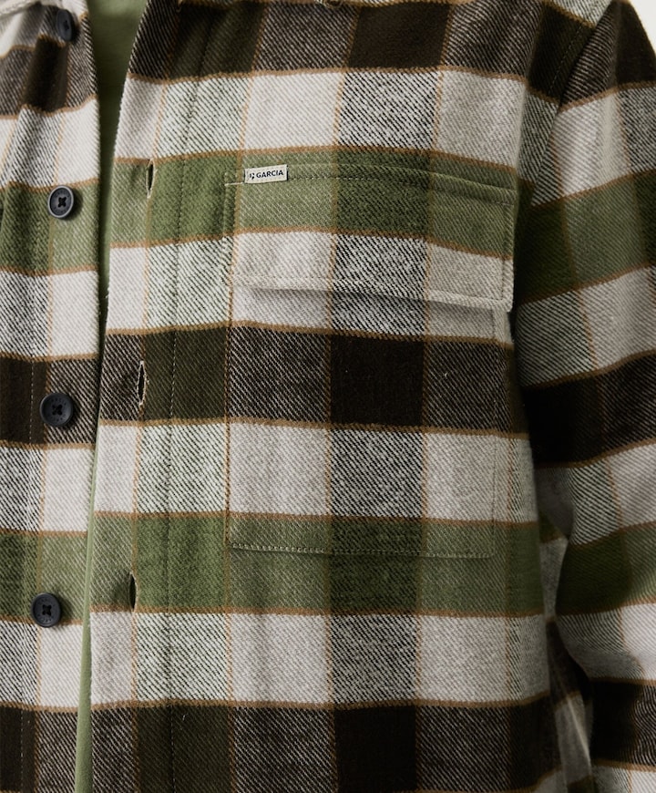 Heren overshirt bruin