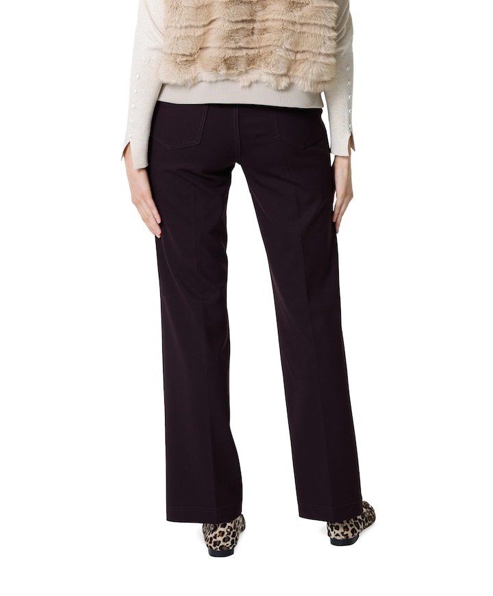 Pull On Slim broek bordeaux