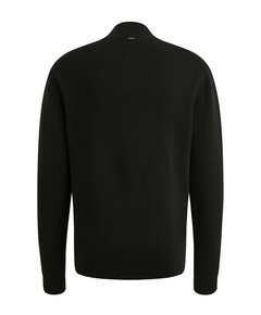 Heren trui met rits zwart