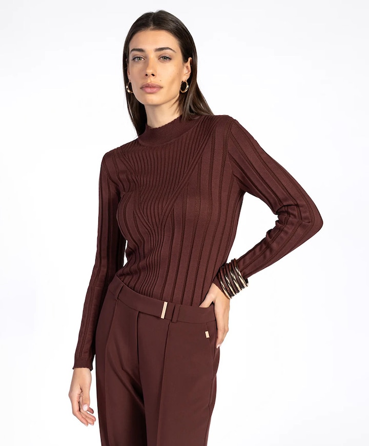 Dames trui bordeaux