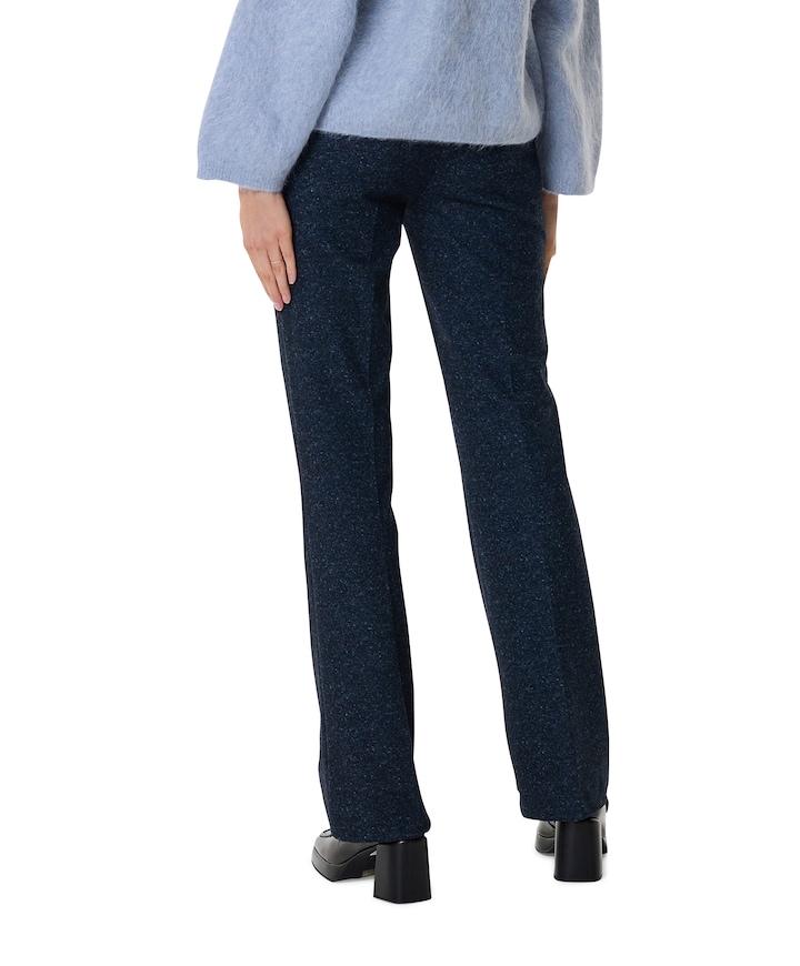 Jenny Flared Luxury dames broek blauw