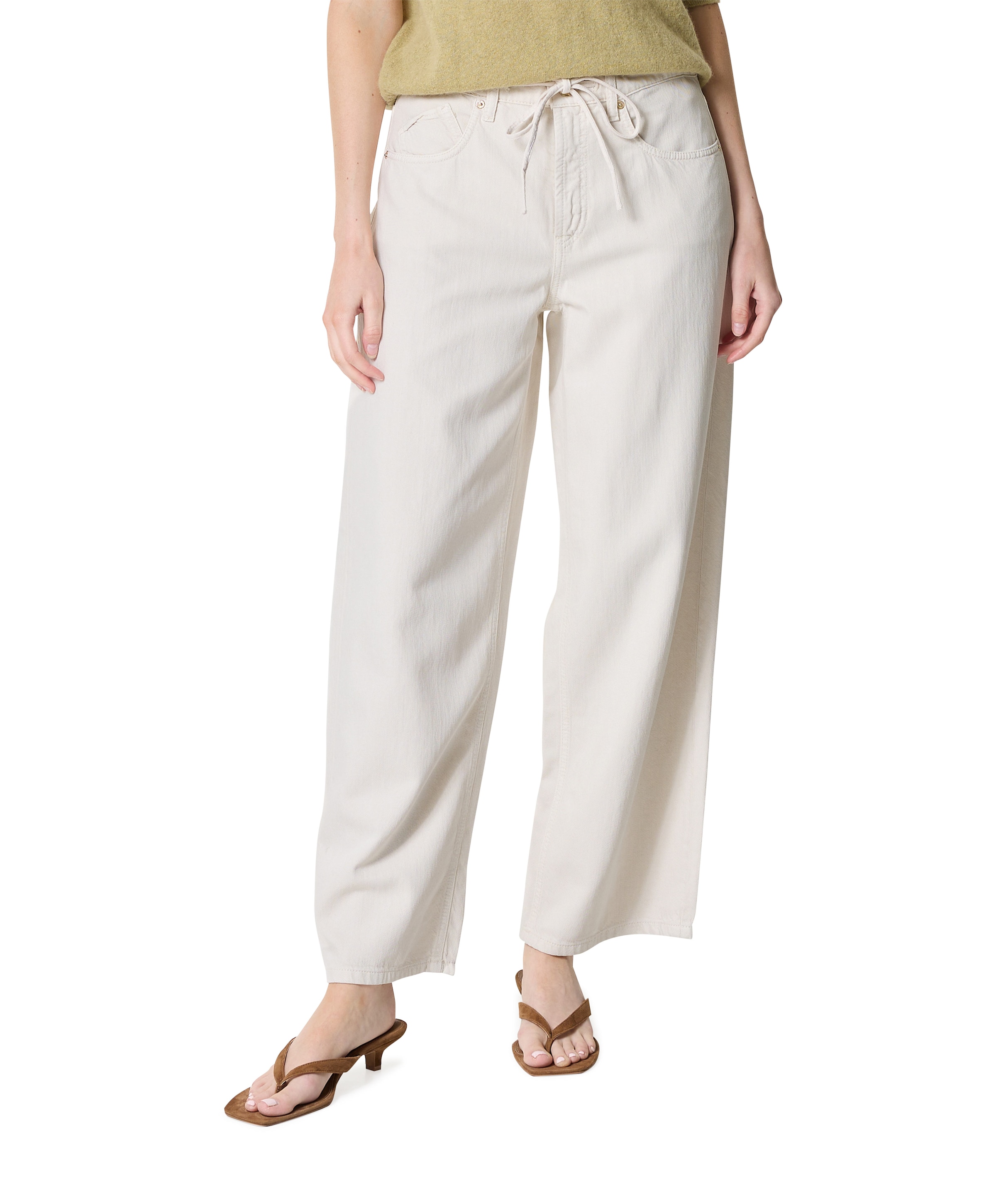 Baggy dames jeans beige