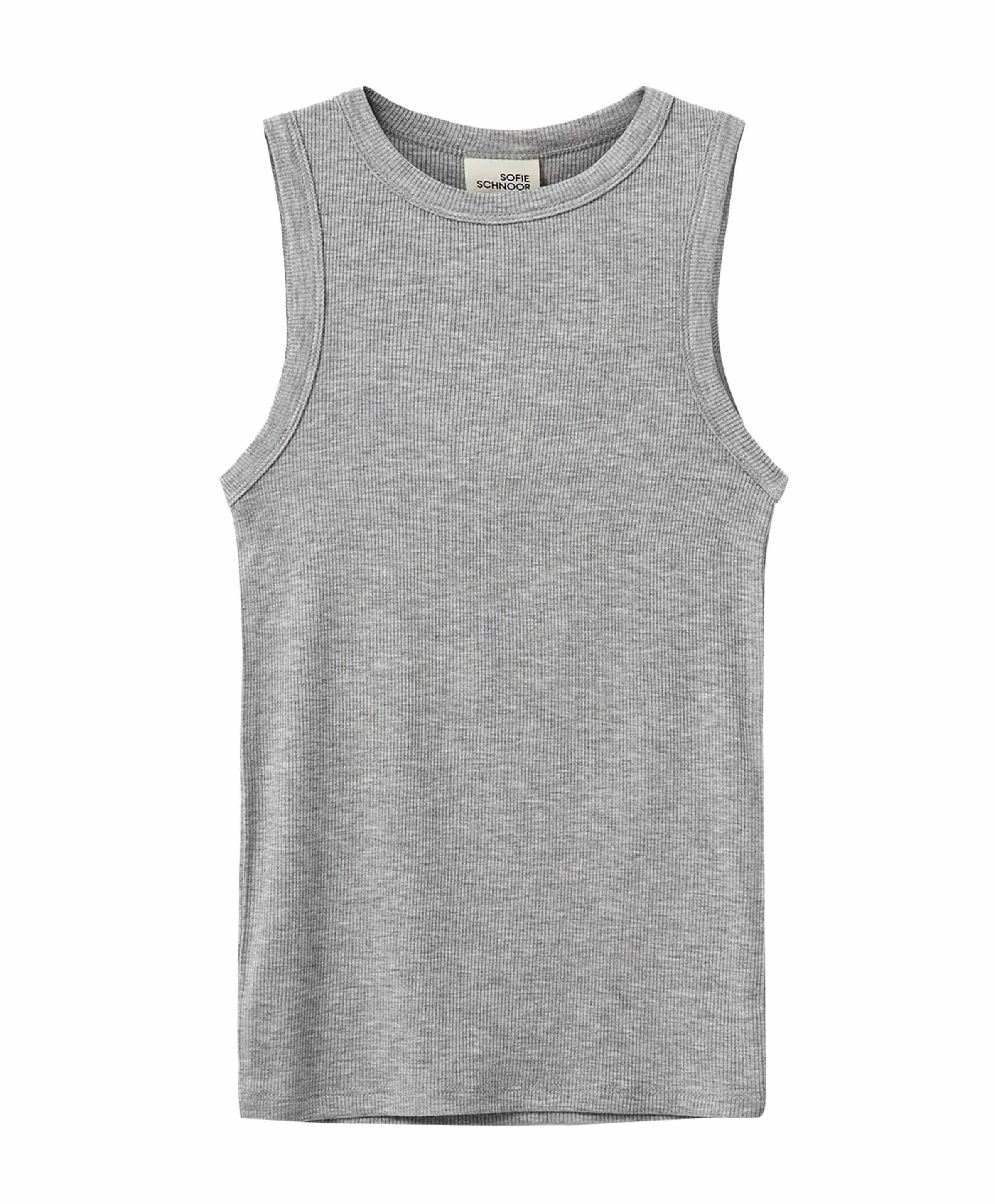 Meisjes top grijs