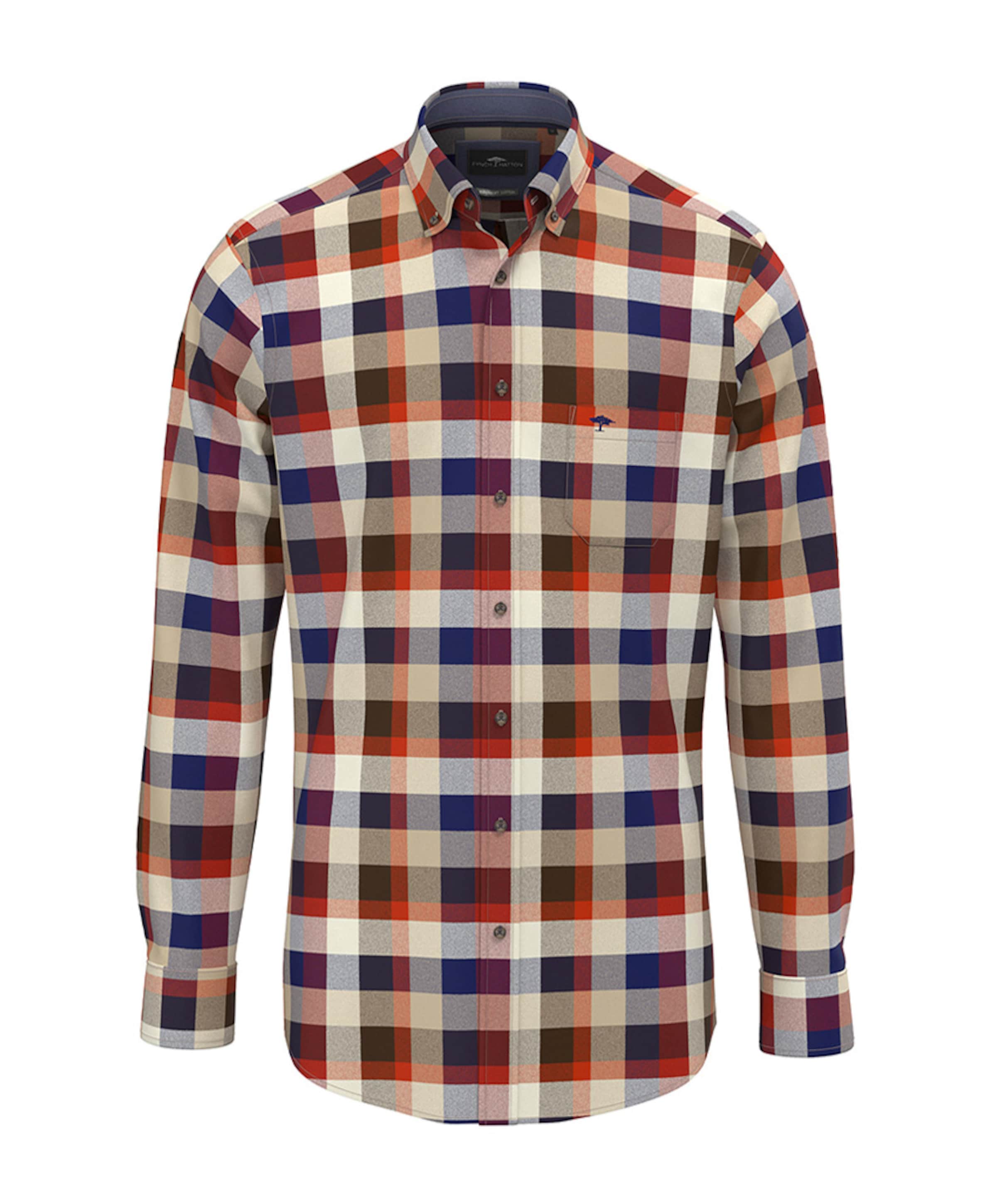 Overhemd lange mouw bordeaux