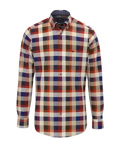 Overhemd lange mouw bordeaux