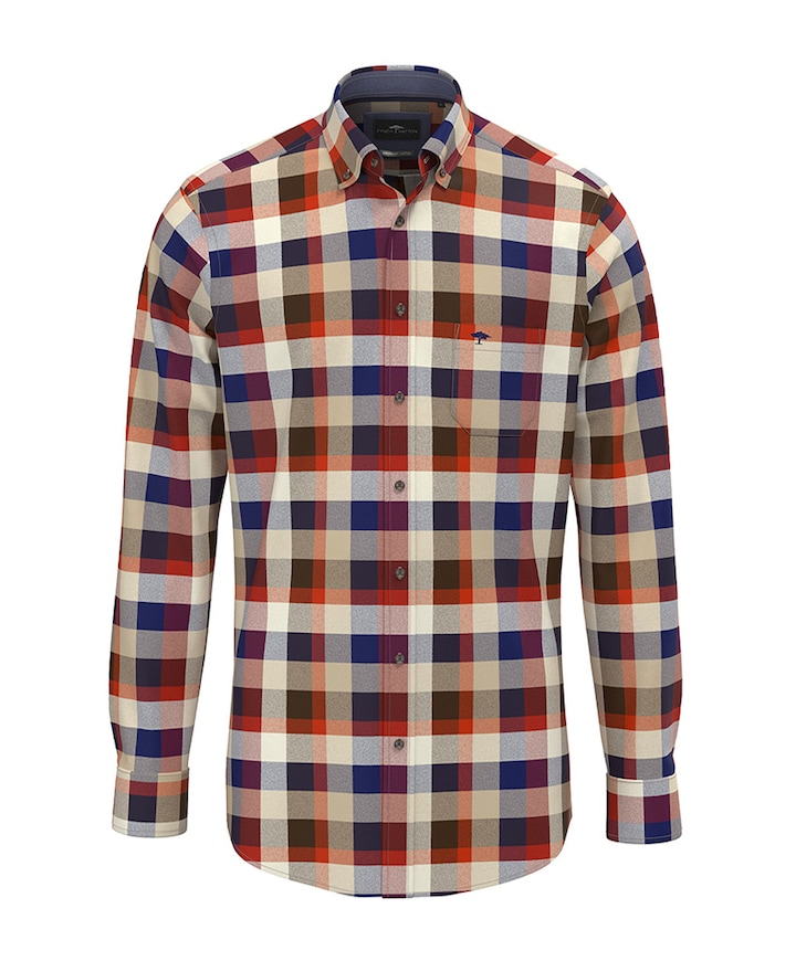 Overhemd lange mouw bordeaux