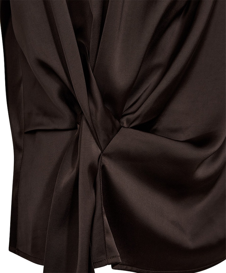 Dames blouse bruin