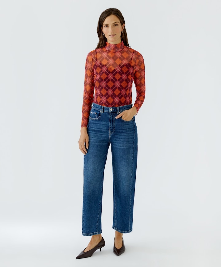 Dames longsleeve rood
