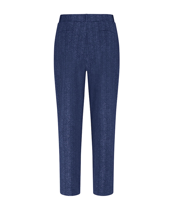 Otis herringbone broek blauw