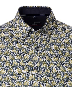 Heren overhemd lange mouw groen