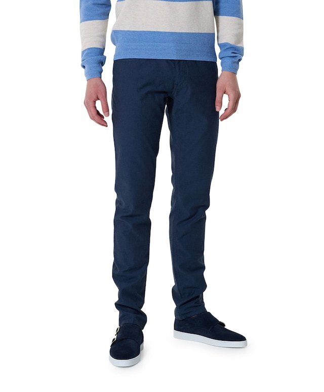 Hose 5-Pocket Slim Fit broek blauw