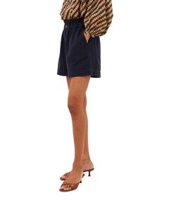 leon twill short dames korte broek blauw