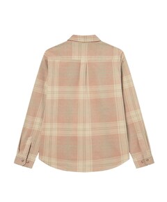 Heren overhemd lange mouw beige