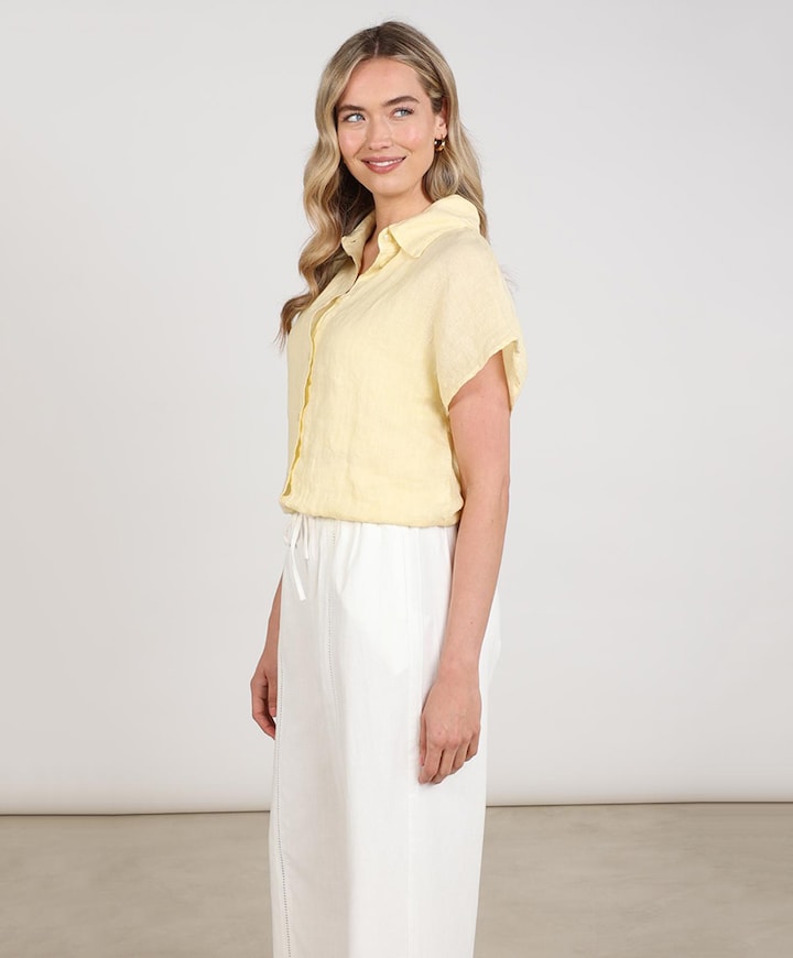 Dames blouse geel