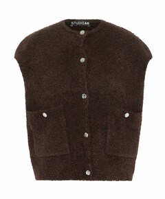 Dames gilet bruin
