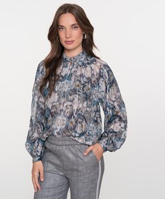Dames blouse blauw