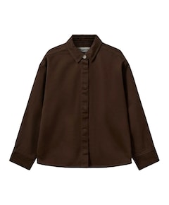 Meisjes blouse lange mouw bruin