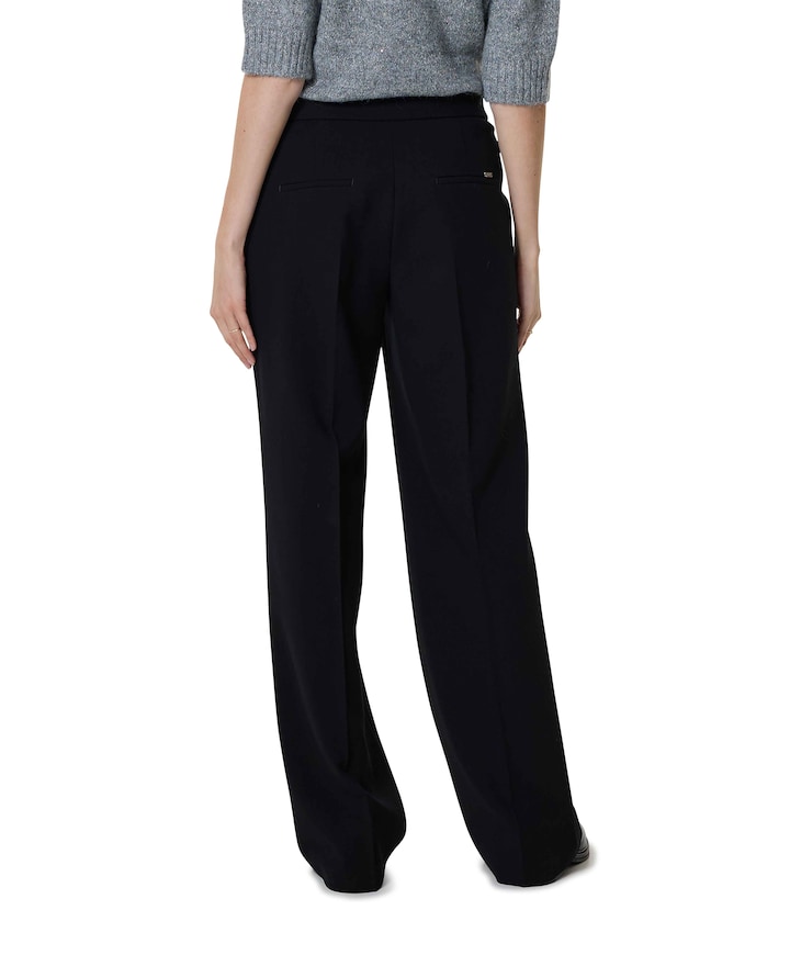 Luisa Wide Leg pantalon zwart